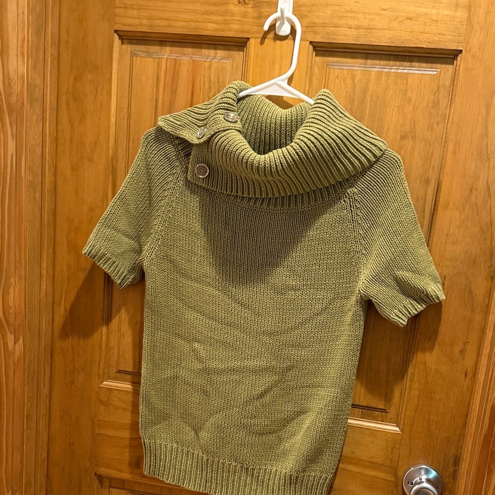 Banana Republic Cowl Neck Sweater in Olive